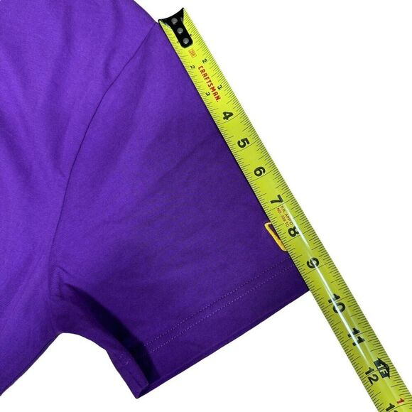 Los Angeles LA Lakers NBA New Era Crew Neck Purple SS Tee Shirt Mens L NE97099M - Picture 7 of 10